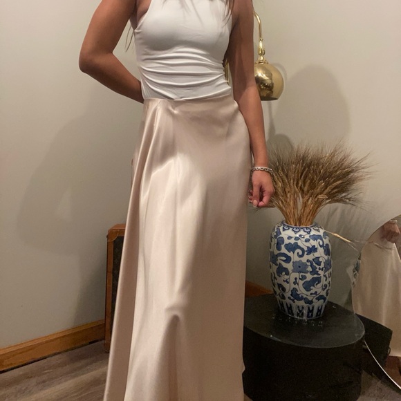 Silk Midi Skirt - Picture 3 of 9